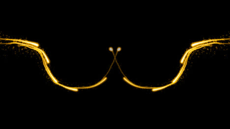 Staub,-Der-Schnell-Glüht,-Bewegte-Ströme-Von-Lichtstreifen-Auf-Schwarzem-Hintergrund